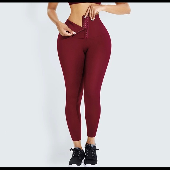 Corset Leggings (Wine Red) - Picture 1 of 8